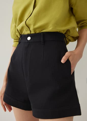 Rowanne Denim Tailored Cuff Shorts
