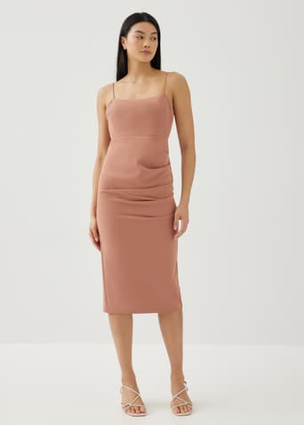 Mari Padded Low Back Dress