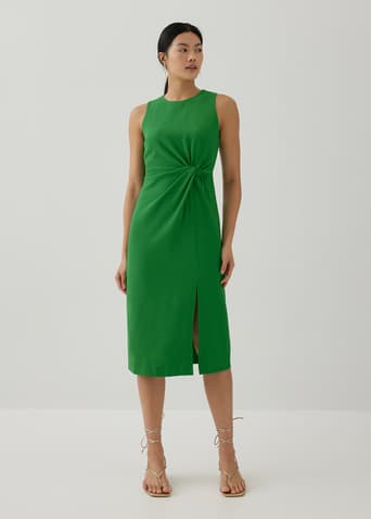 Eartha Textured Side Twist Dress