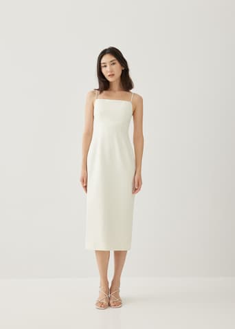 White midi on sale dresses for weddings