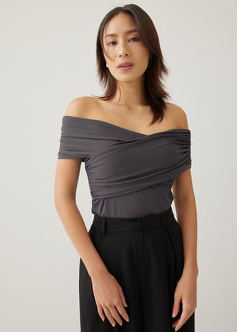 Nikki Jersey Off Shoulder Top