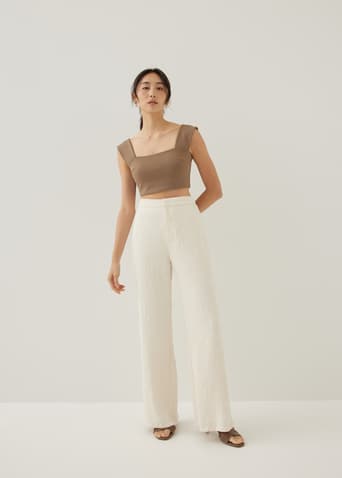Emory Textured Flare Pants