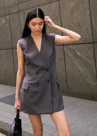 Emmett Shawl Collar Blazer Romper