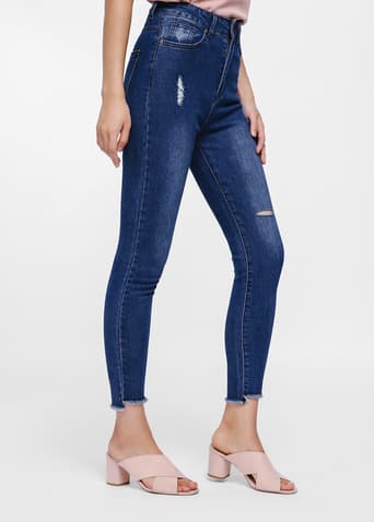 Greta High-rise Skinny Ankle Jeans - Medium Wash