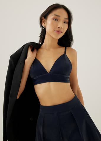 Violy Padded Pleather Bralette
