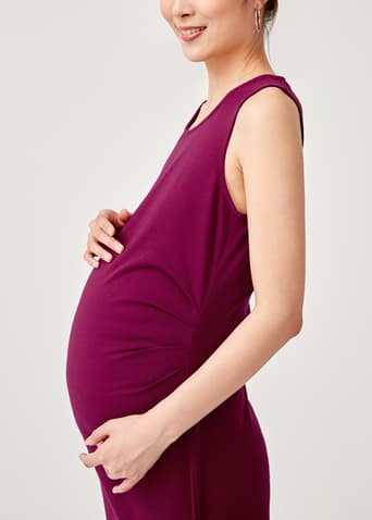 Biel Maternity Ruched Bodycon Dress