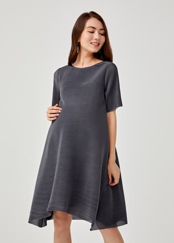 Juliet Maternity Pleated Midi Dress