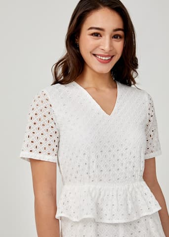 Caledonia Broderie Anglaise Romper