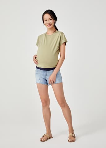 Everly Maternity Denim Shorts