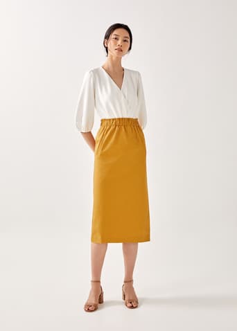 Sylveia Elastic Pencil Skirt
