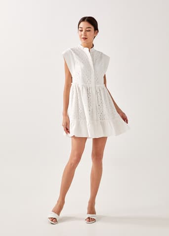 White summer top short dresses