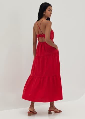 Kalita Padded Tie Back Dress