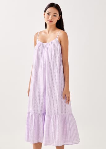 Dolores Textured Trapeze Dress