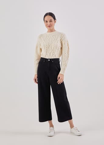 Ames Denim Cropped Trousers