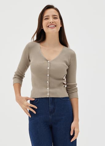 Genelle Pearl Knit Sweater