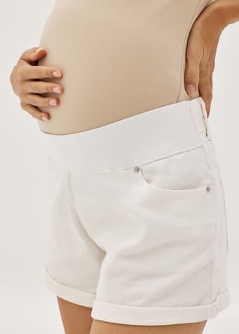 Bernina Maternity Denim Elastic Shorts