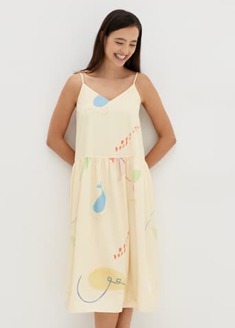 Haisley Tiered Dress in Summer Playthings