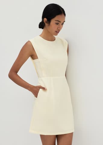 Safia Textured A-line Dress