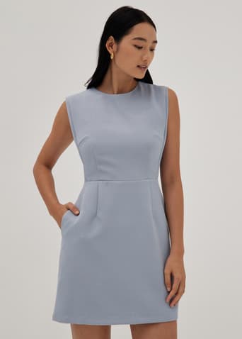 Safia Textured A-line Dress