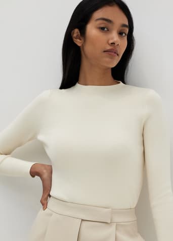 Lilianne Funnel Neck Knit Top