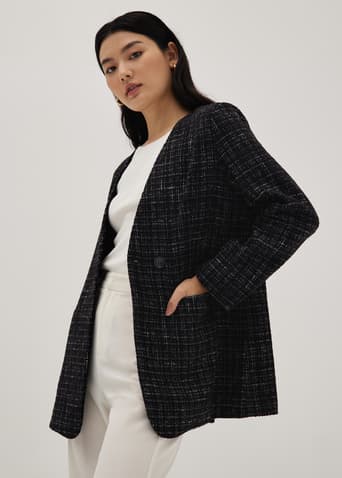Sloane Brushed Tweed Blazer