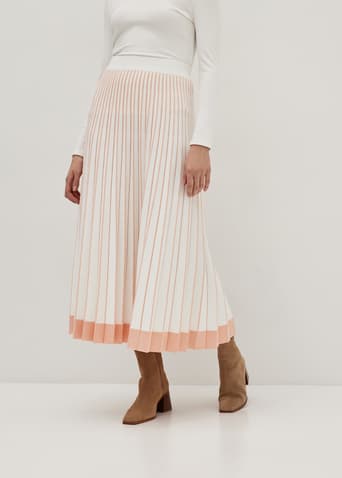 Jasmine pleated clearance a-line midi skirt