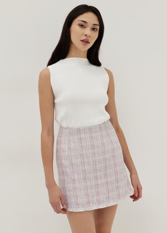 Noelle Tweed A-line Skirt