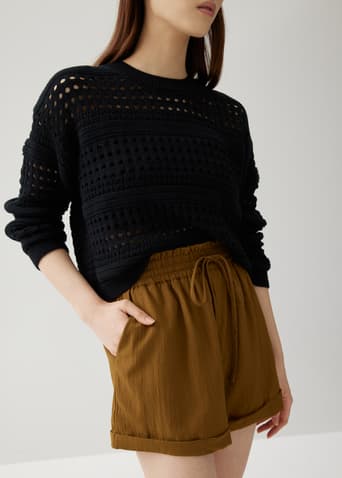 Coleen Elastic Drawstring Shorts