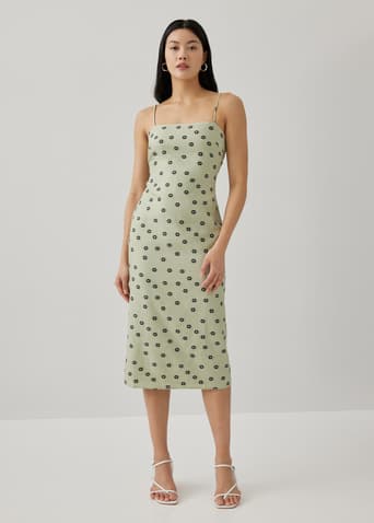 Laura Jacquard Column Dress