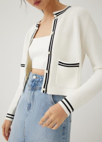 Alohi Textured Knit Cardigan