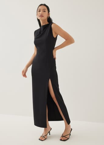 Grethel Drape Column Maxi Dress