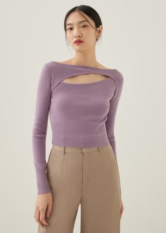 Gitta Knit Reversible Crop Top