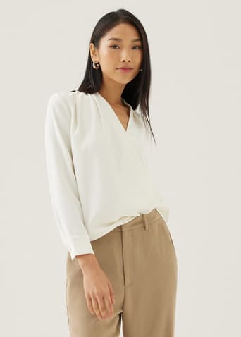 Ada V-neck Wrap Blouse