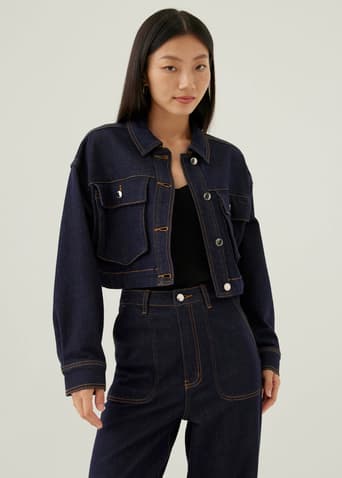 Nolan Crop Denim Jacket