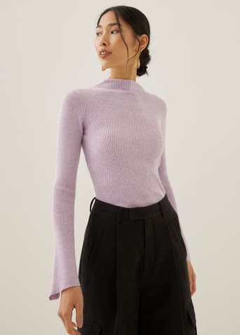 Oriole Mock Neck Knit Top