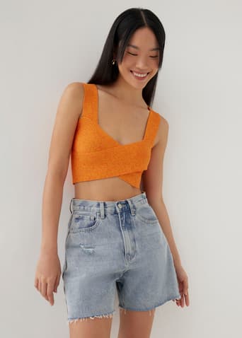 Ansley Reversible Knit Crop Top