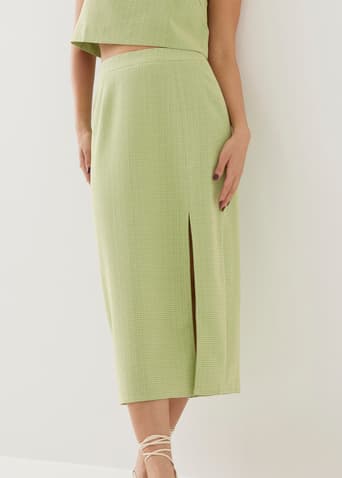Alissa Tweed Column Midi Skirt