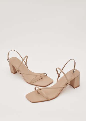 Teresia Square Toe Strap Heels