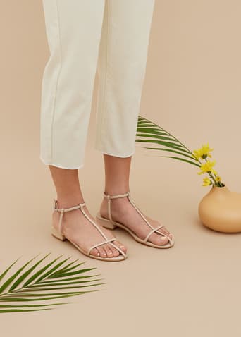 Lissia Cross Strap Sandals