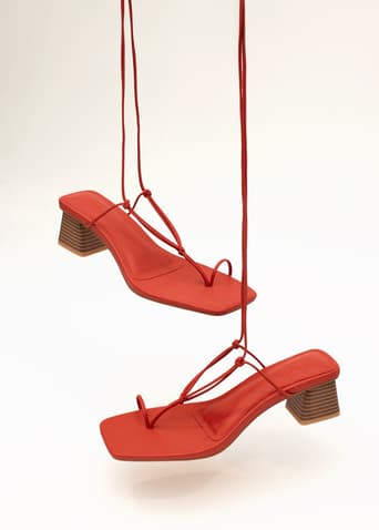 Kamari Square Toe Wrap Sandals