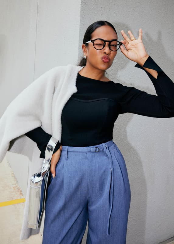 Hana Reversible Long Sleeve Knit Top | Love, Bonito HK