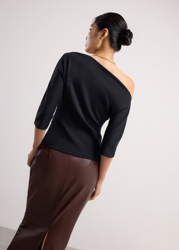 Juno Tencel Asymmetric Batwing Top | Love, Bonito ID