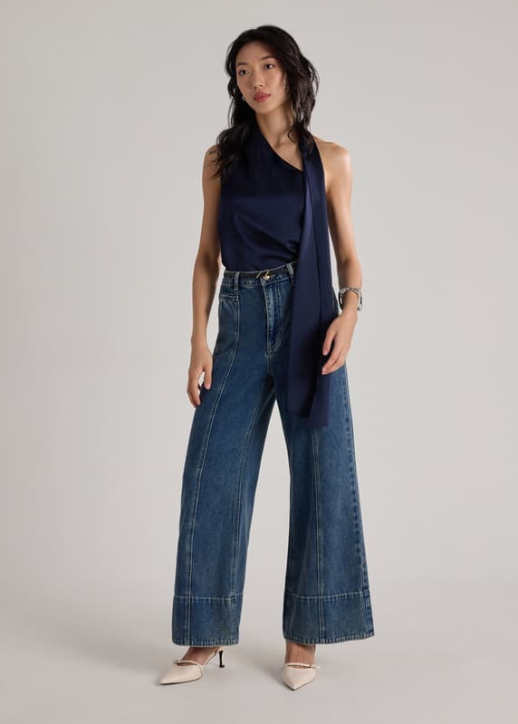 Kana Multi-way Front Sash Satin Top | Love, Bonito SG