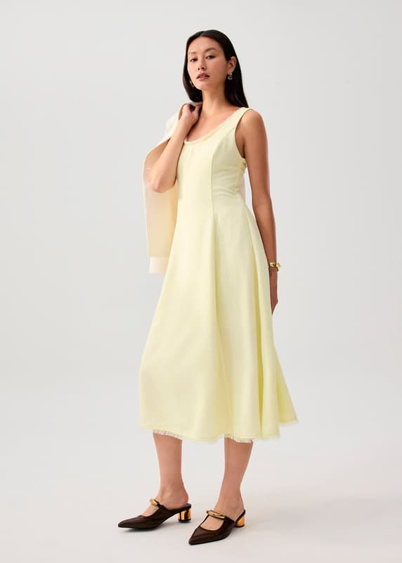 love bonito green dress Lyocell Elastic Halter Neck Midi Dress