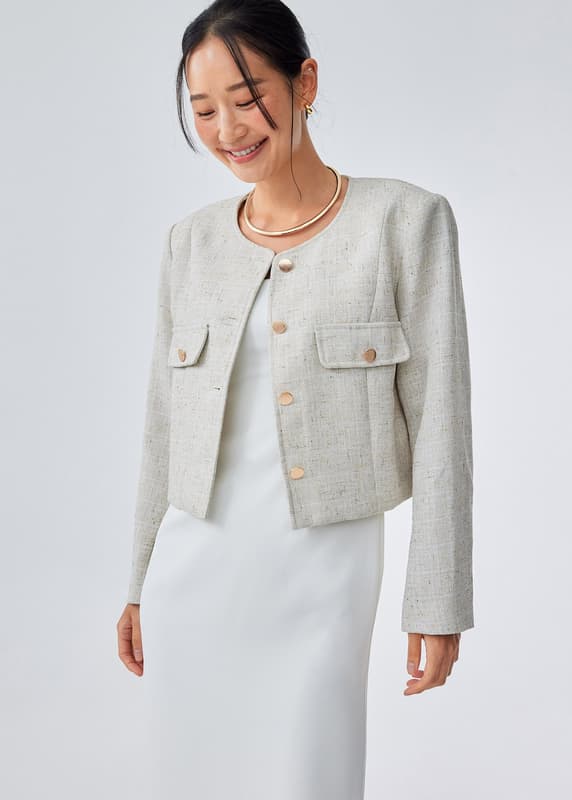 Minami【Lisiere】アパルトモンTweed Jacket Minami【Lisiere】アパルトモンTweed Jacket ニューノーマルと