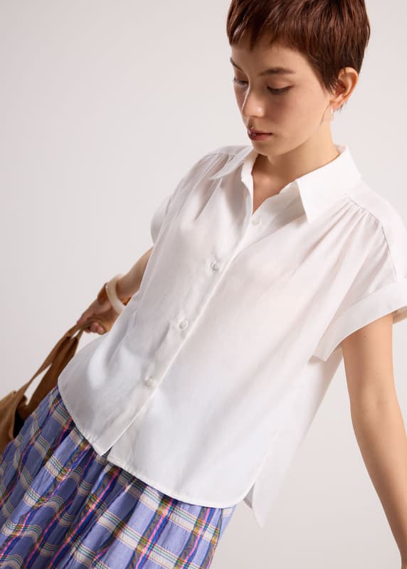 Rupi Oxford Collared Button Down Shirt | Love, Bonito SG
