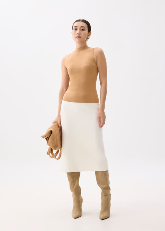 Monika High Neck Knit Tank Top | Love, Bonito SG