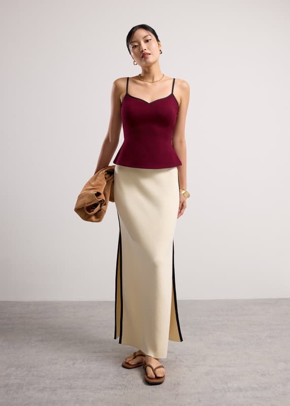 BraFree by LB Yoonchae Jersey Sweetheart Fitted Camisole Top
