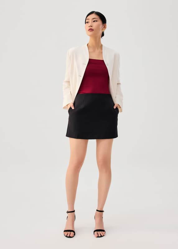 Tola Knit Cross Back Tank Top | Love, Bonito SG