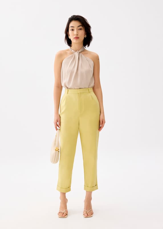 Lynn Tailored Peg Leg Chino Pants | Love, Bonito SG